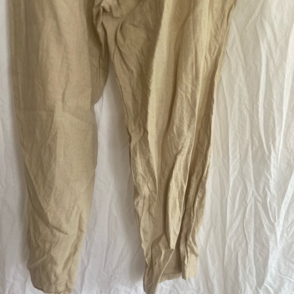 Brandini 100% Linen Straight Wide Leg Tie Waist Size XXL - Picture 13 of 13